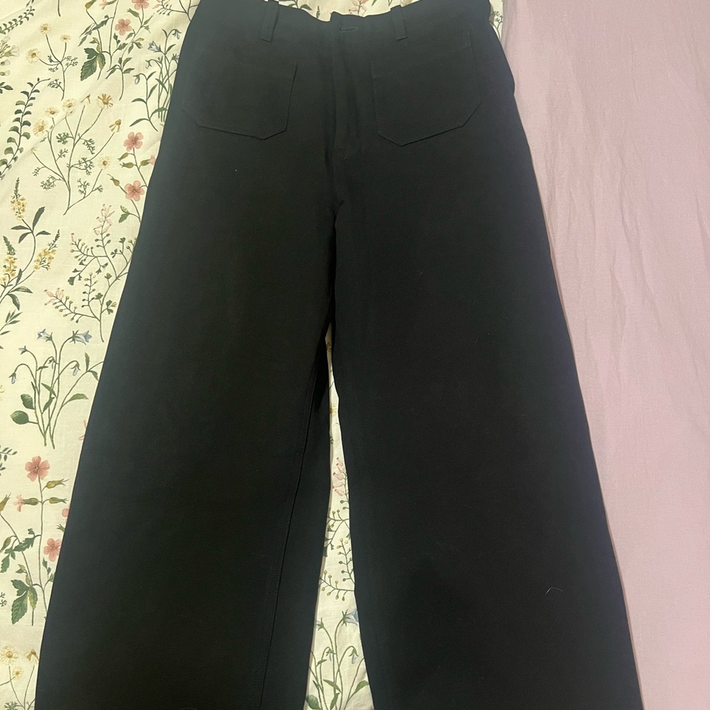 The Colette Cropped Wide-Leg Pants by Maeve